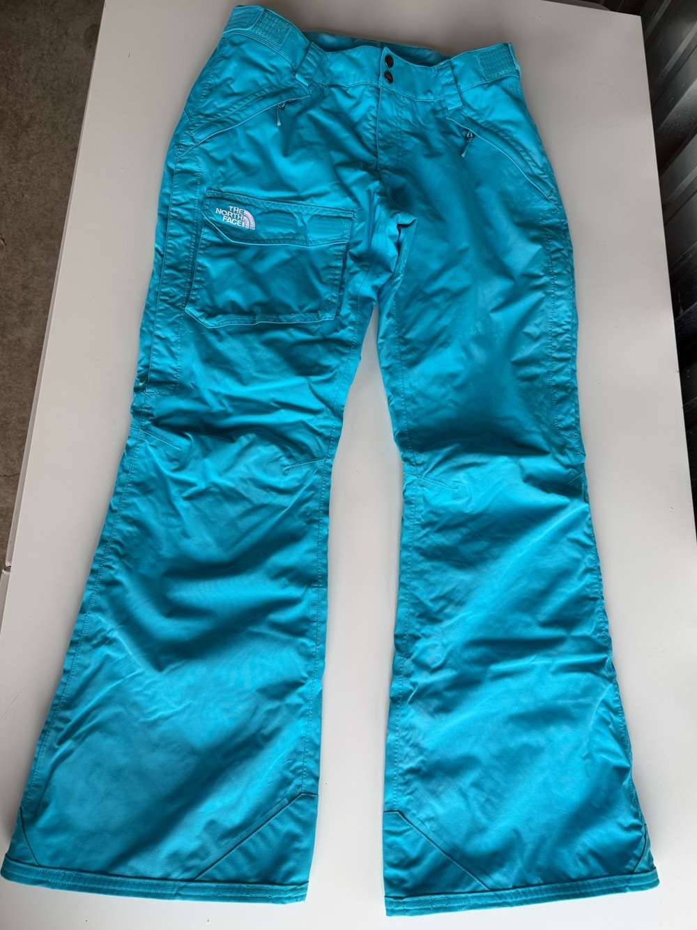 The North Face HyVent Turquoise Flare Snow Pants M